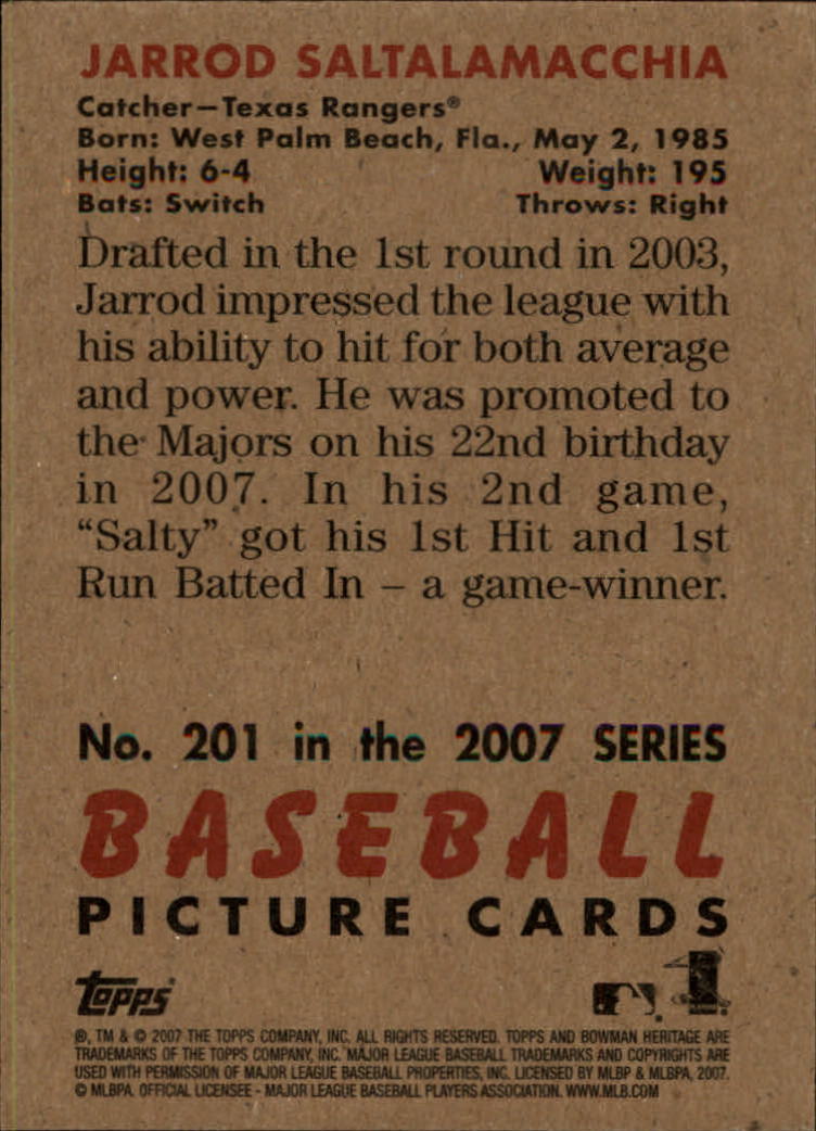 A5534- 2007 Bowman Heritage Baseball Insert Cards -You Pick- 15+ FREE US SHIP - Picture 174 of 294