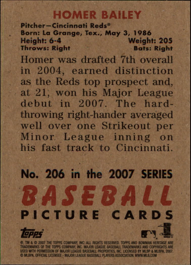 A5534- 2007 Bowman Heritage Baseball Insert Cards -You Pick- 15+ FREE US SHIP - Picture 219 of 294