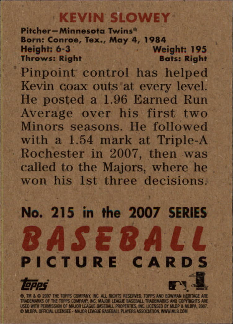 A5534- 2007 Bowman Heritage Baseball Insert Cards -You Pick- 15+ FREE US SHIP - Picture 239 of 294