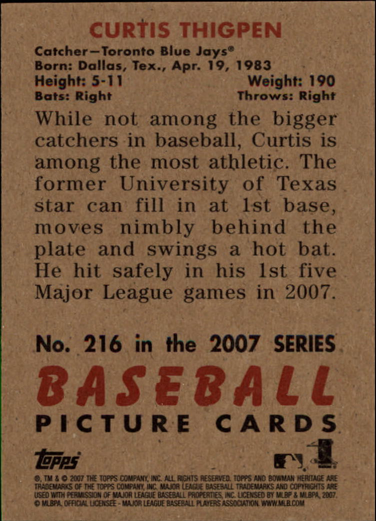 A5534- 2007 Bowman Heritage Baseball Insert Cards -You Pick- 15+ FREE US SHIP - Picture 114 of 294