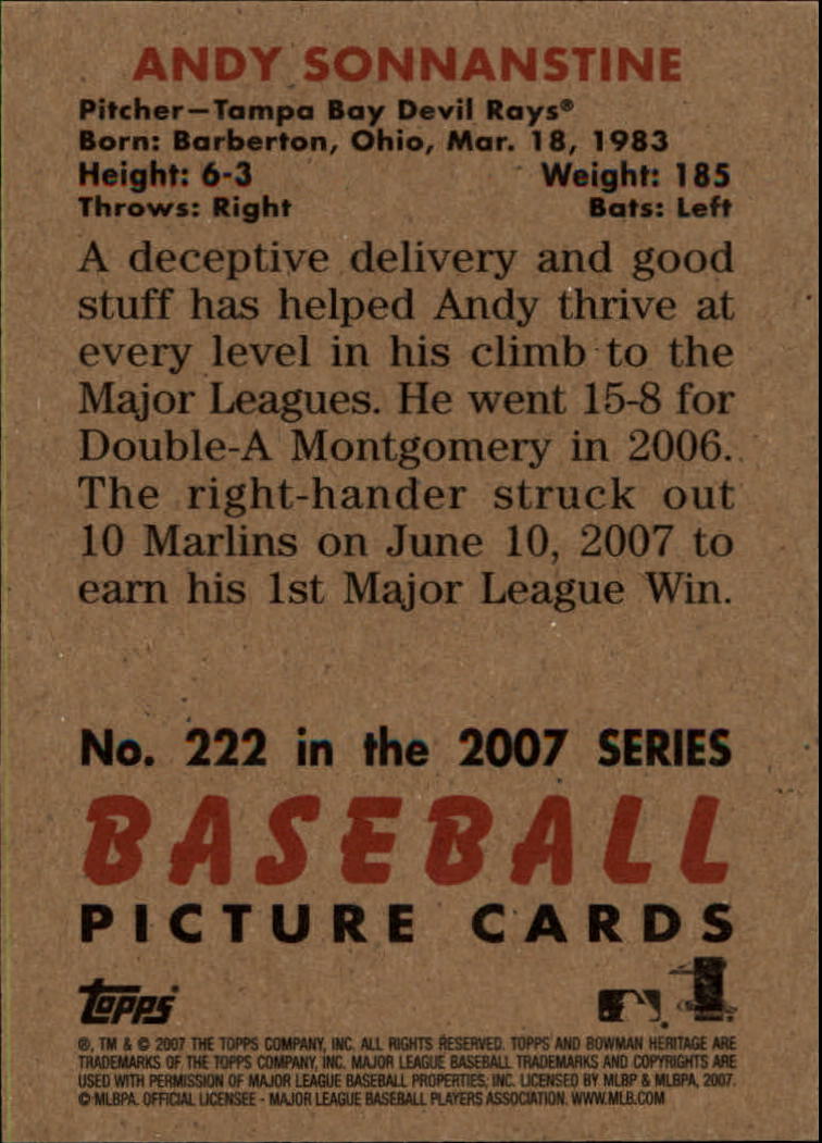 A5534- 2007 Bowman Heritage Baseball Insert Cards -You Pick- 15+ FREE US SHIP - Picture 126 of 294