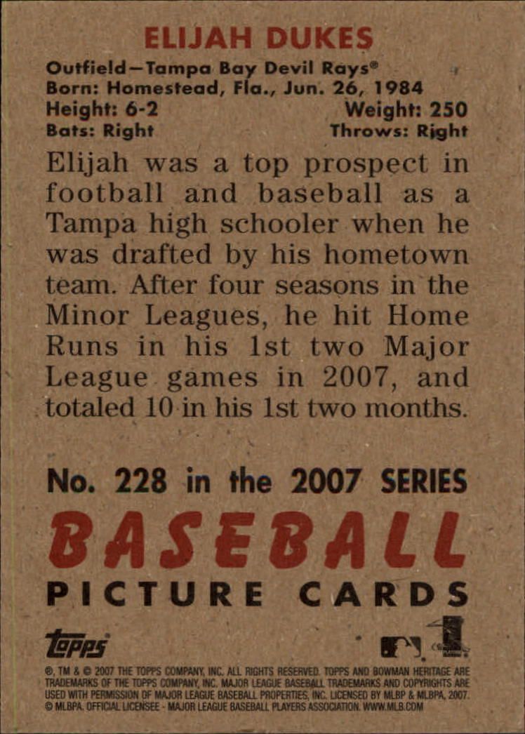 A5534- 2007 Bowman Heritage Baseball Insert Cards -You Pick- 15+ FREE US SHIP - Picture 176 of 294