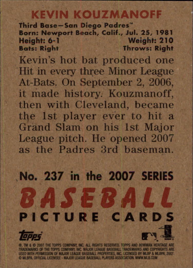 A5534- 2007 Bowman Heritage Baseball Insert Cards -You Pick- 15+ FREE US SHIP - Picture 108 of 294