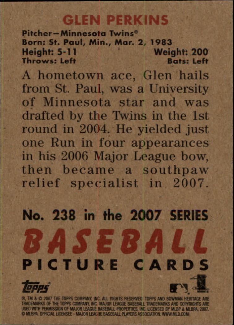 A5534- 2007 Bowman Heritage Baseball Insert Cards -You Pick- 15+ FREE US SHIP - Picture 11 of 294