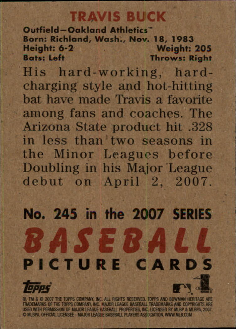 A5534- 2007 Bowman Heritage Baseball Insert Cards -You Pick- 15+ FREE US SHIP - Picture 112 of 294