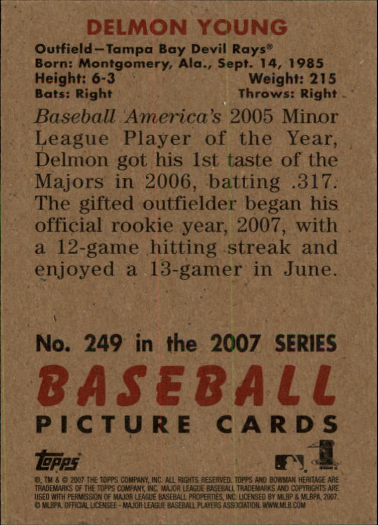 A5534- 2007 Bowman Heritage Baseball Insert Cards -You Pick- 15+ FREE US SHIP - Picture 160 of 294