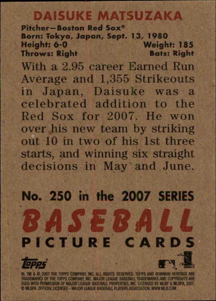 A5534- 2007 Bowman Heritage Baseball Insert Cards -You Pick- 15+ FREE US SHIP - Picture 273 of 294