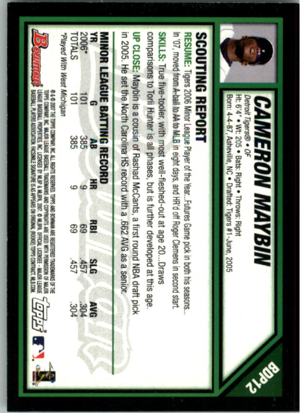 2007 Bowman Draft Baseball Part 1 Main Set (Paper) - Picture 25 of 316