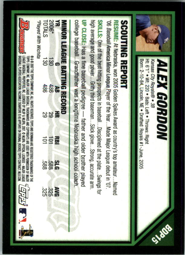 2007 Bowman Draft Baseball Part 1 Main Set (Paper) - Picture 31 of 316