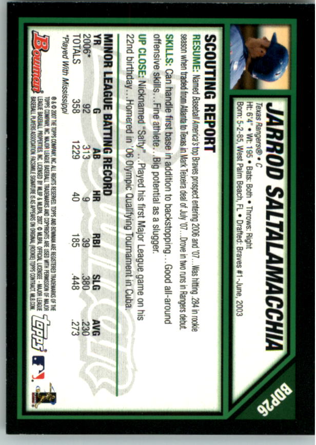 2007 Bowman Draft Baseball Part 1 Main Set (Paper) - Picture 53 of 316