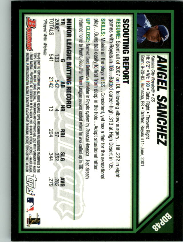 2007 Bowman Draft Baseball Part 1 Main Set (Paper) - Picture 97 of 316