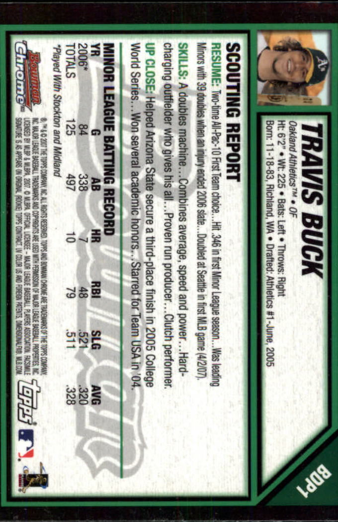 2007 Bowman Chrome Draft Baseball - Picture 3 of 360