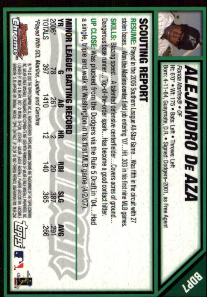 2007 Bowman Chrome Draft Baseball - Picture 14 of 360