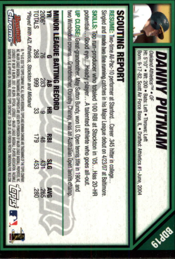 2007 Bowman Chrome Draft Baseball - Picture 36 of 360