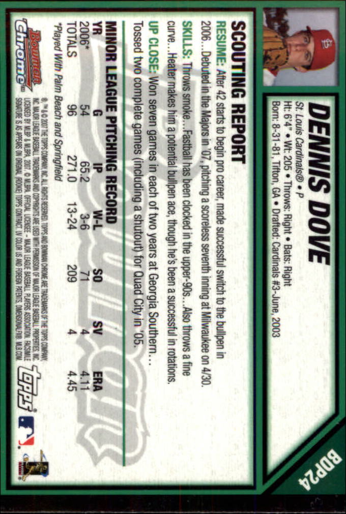 2007 Bowman Chrome Draft Baseball - Picture 46 of 360