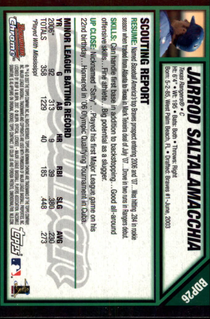 2007 Bowman Chrome Draft Baseball - Picture 50 of 360