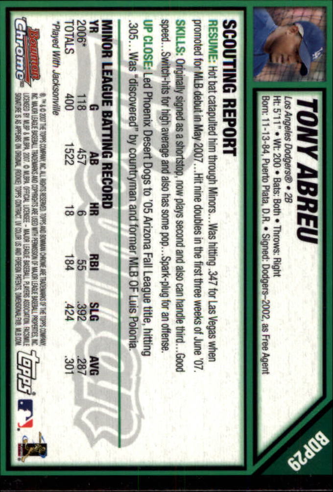 2007 Bowman Chrome Draft Baseball - Picture 56 of 360