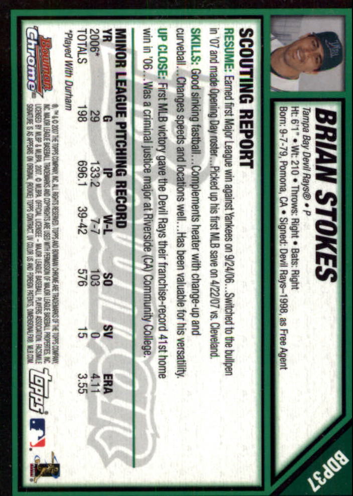 2007 Bowman Chrome Draft Baseball - Picture 72 of 360