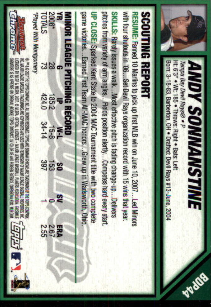 2007 Bowman Chrome Draft Baseball - Picture 86 of 360