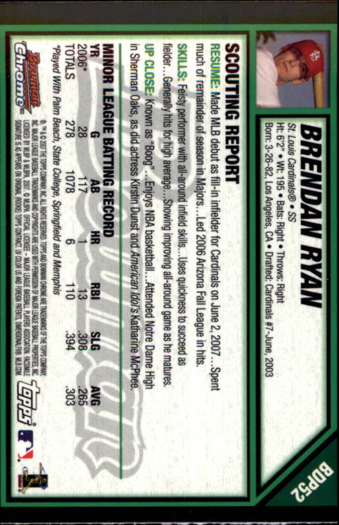 2007 Bowman Chrome Draft Baseball - Picture 102 of 360