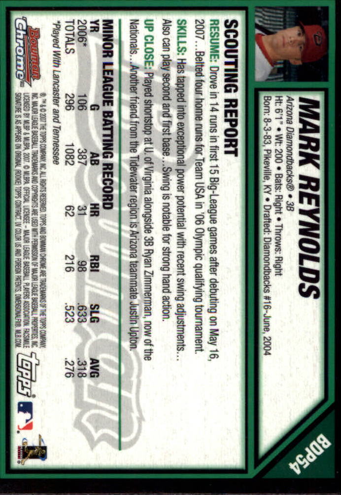 2007 Bowman Chrome Draft Baseball - Picture 106 of 360