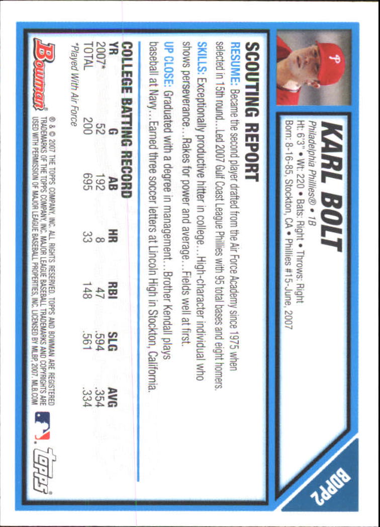 2007 Bowman Chrome Draft Baseball - Picture 112 of 360