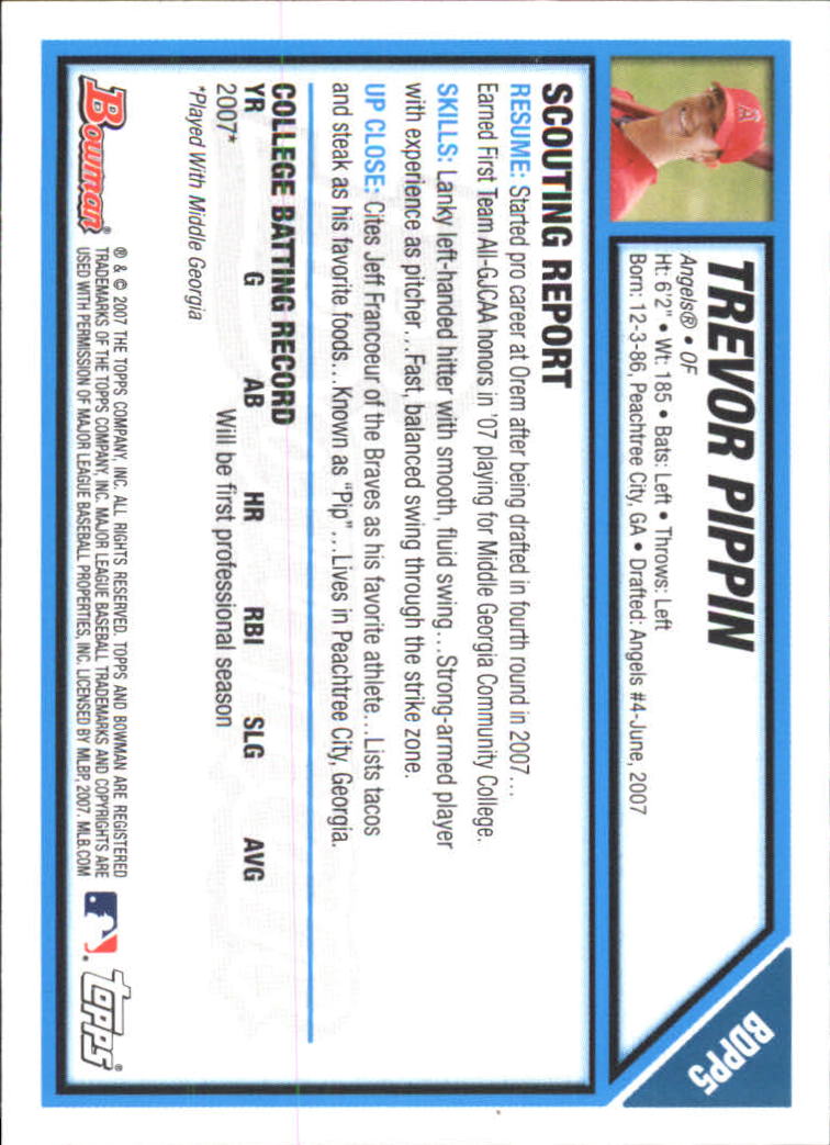 2007 Bowman Chrome Draft Baseball - Picture 118 of 360
