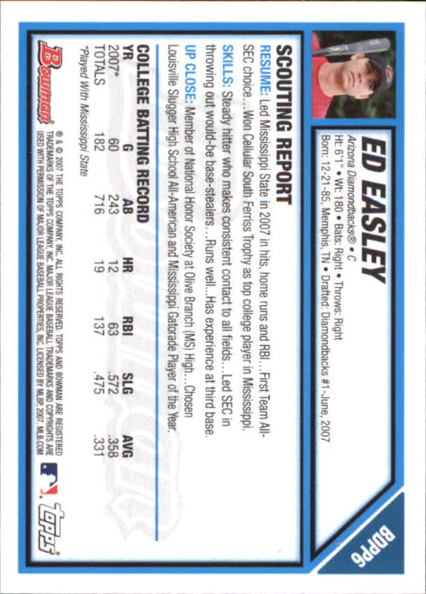 2007 Bowman Chrome Draft Baseball - Picture 120 of 360
