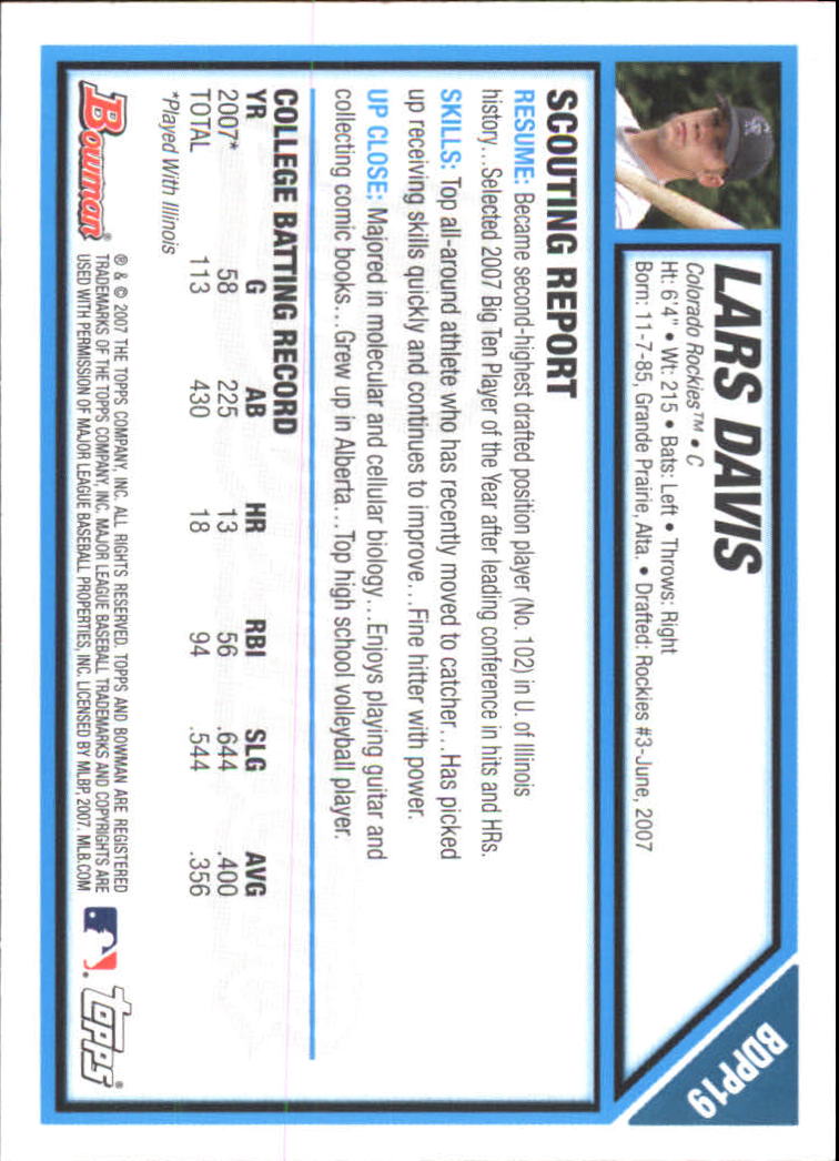 2007 Bowman Chrome Draft Baseball - Picture 142 of 360