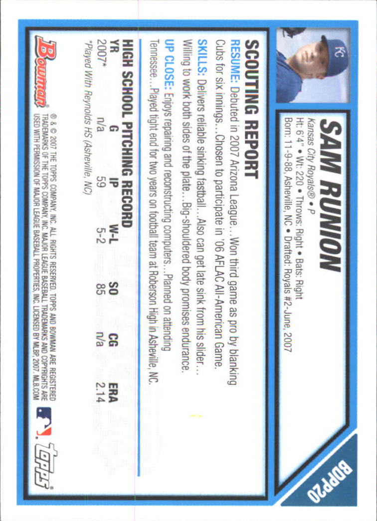 2007 Bowman Chrome Draft Baseball - Picture 144 of 360