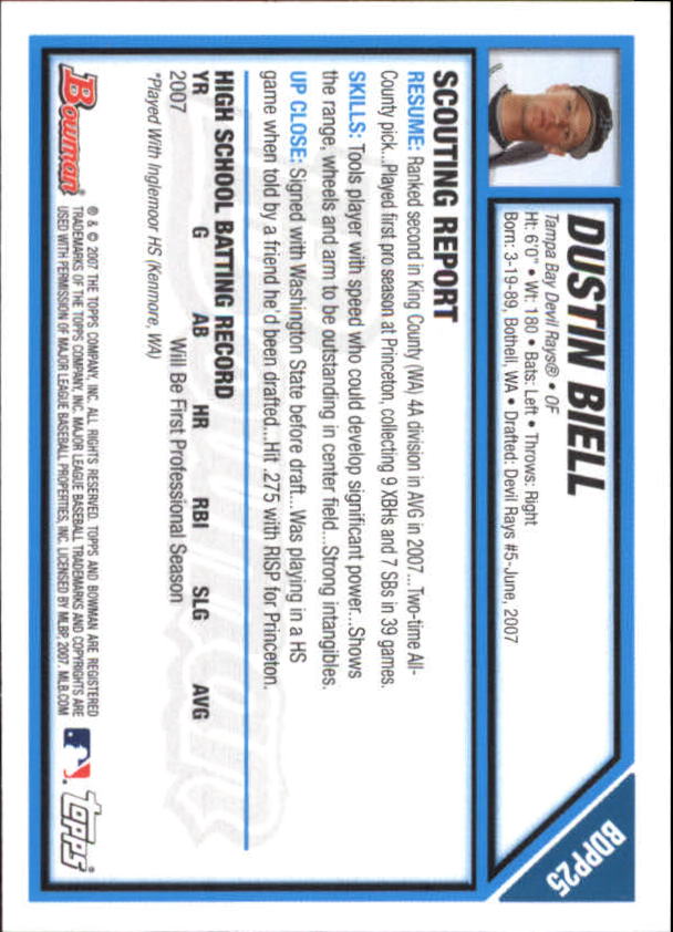 2007 Bowman Chrome Draft Baseball - Picture 152 of 360