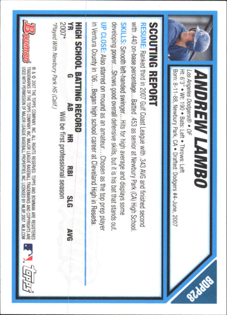 2007 Bowman Chrome Draft Baseball - Picture 158 of 360