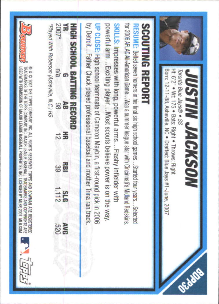 2007 Bowman Chrome Draft Baseball - Picture 160 of 360