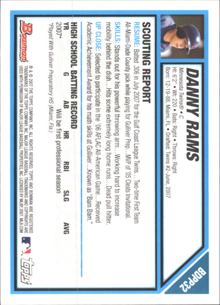 2007 Bowman Chrome Draft Baseball - Picture 164 of 360