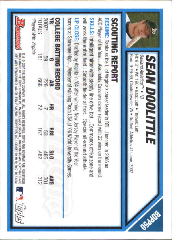 2007 Bowman Chrome Draft Baseball - Picture 199 of 360