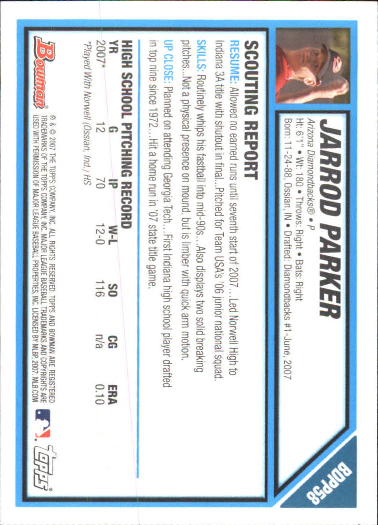 2007 Bowman Chrome Draft Baseball - Picture 215 of 360