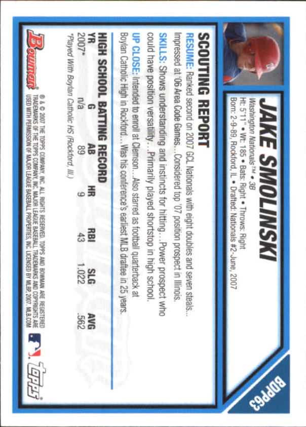 2007 Bowman Chrome Draft Baseball - Picture 223 of 360