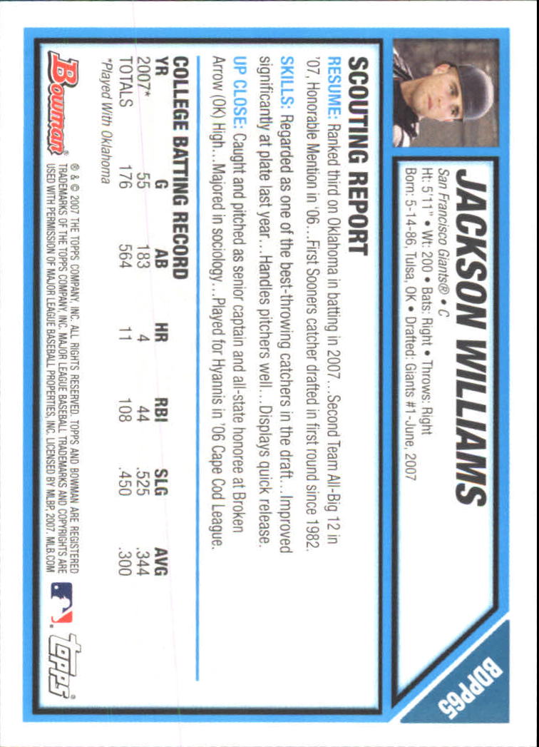 2007 Bowman Chrome Draft Baseball - Picture 227 of 360