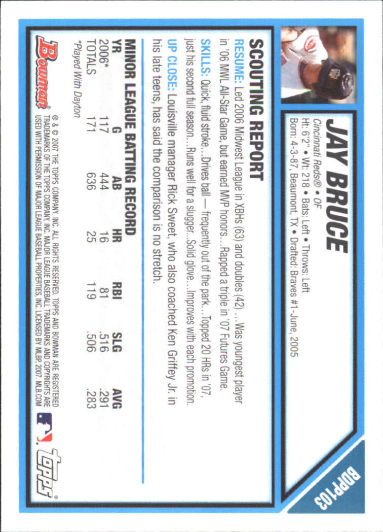2007 Bowman Draft Baseball Part 1 Main Set (Paper) - Picture 302 of 316