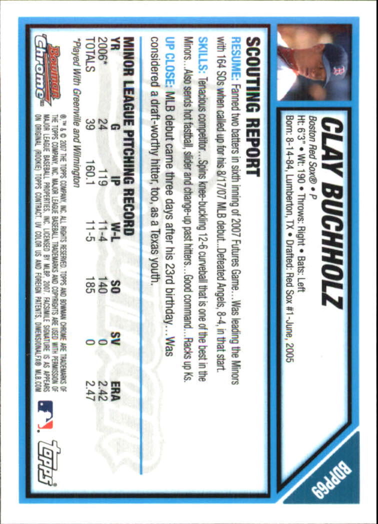 2007 Bowman Chrome Draft Baseball - Picture 252 of 360