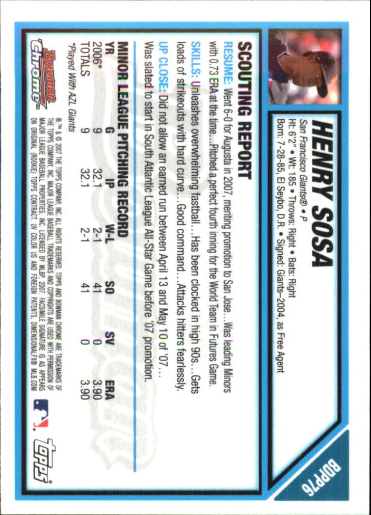 2007 Bowman Chrome Draft Baseball - Picture 266 of 360