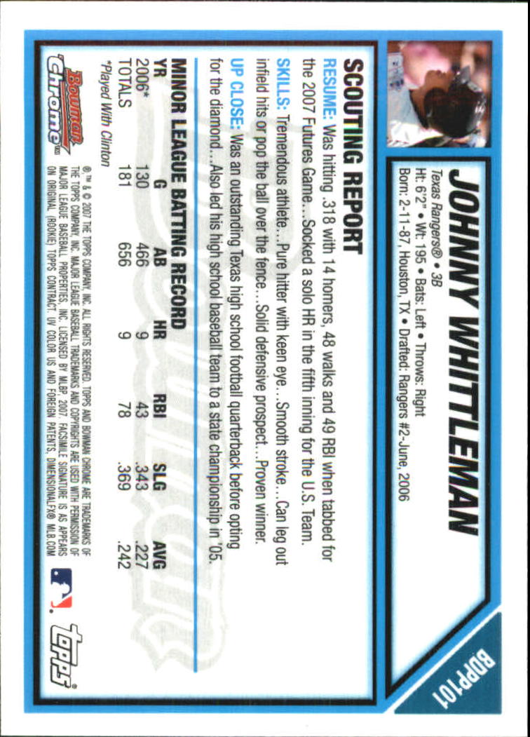 2007 Bowman Chrome Draft Baseball - Picture 314 of 360