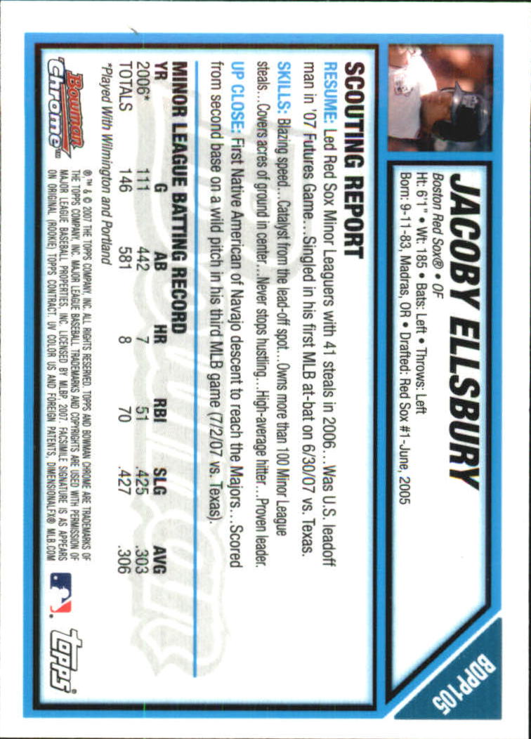 2007 Bowman Chrome Draft Baseball - Picture 322 of 360