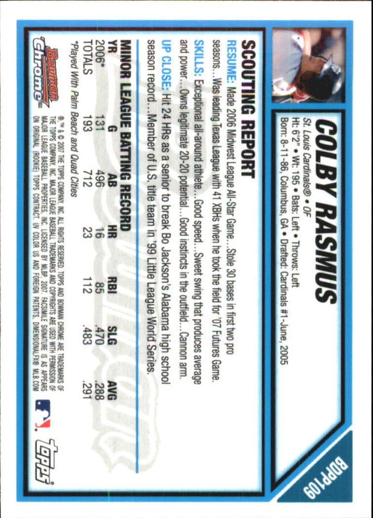 2007 Bowman Chrome Draft Baseball - Picture 330 of 360