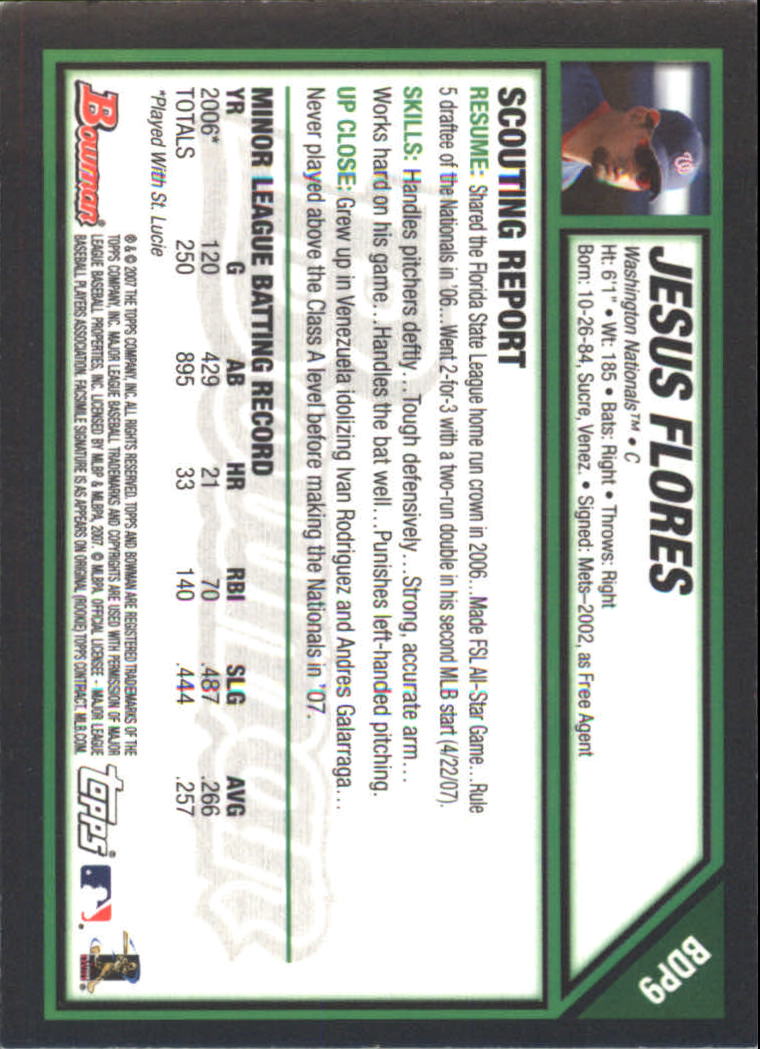 2007 Bowman Draft Baseball Part 2 Main Set (Paper) Parallel Cards - Picture 216 of 273
