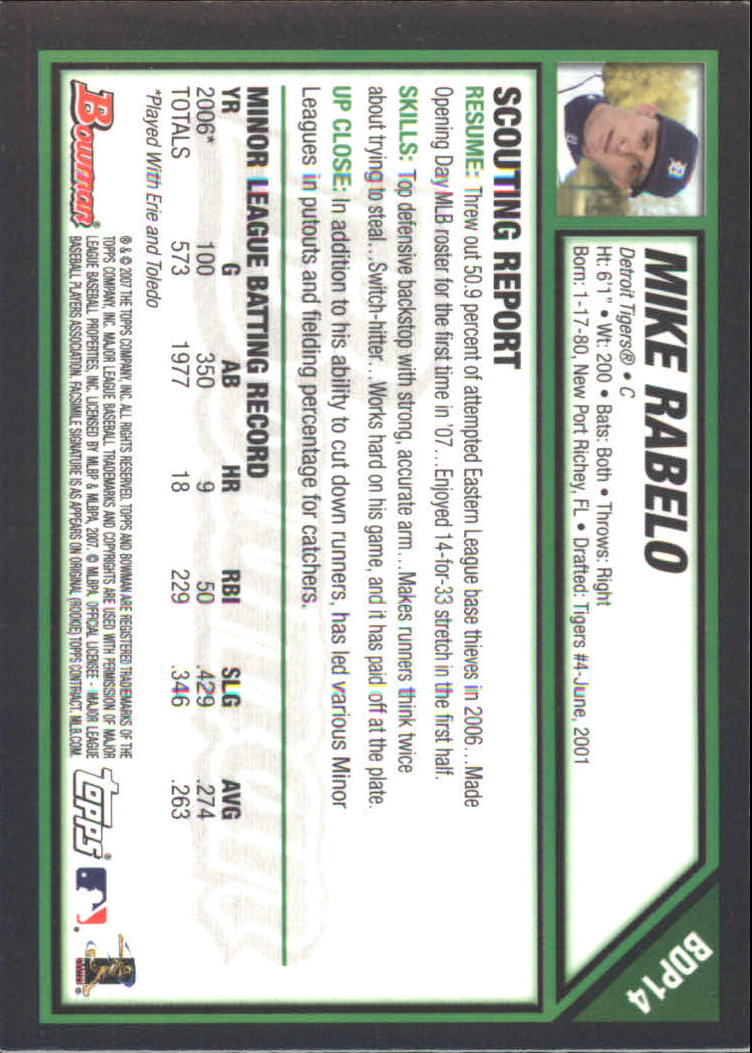 2007 Bowman Draft Baseball Part 2 Main Set (Paper) Parallel Cards - Picture 224 of 273