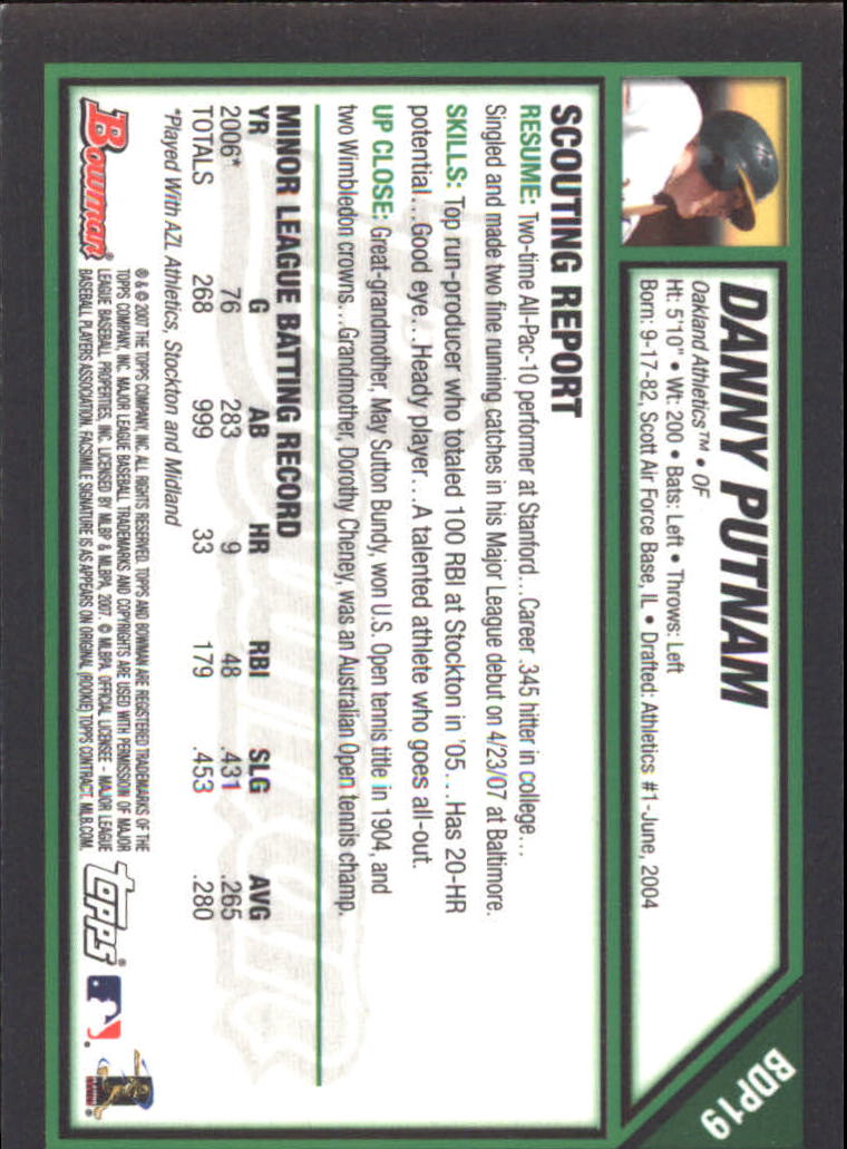 2007 Bowman Draft Baseball Part 2 Main Set (Paper) Parallel Cards - Picture 232 of 273