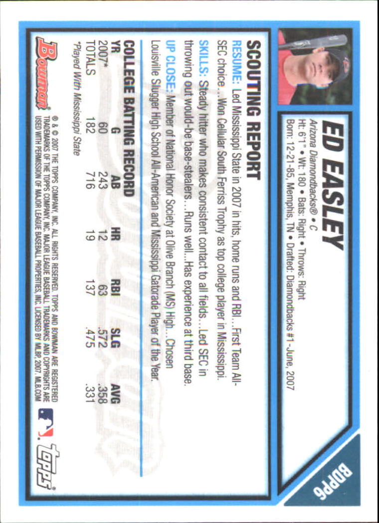 2007 Bowman Draft Baseball Part 2 Main Set (Paper) Parallel Cards - Picture 22 of 273