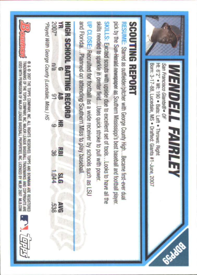 2007 Bowman Draft Baseball Part 2 Main Set (Paper) Parallel Cards - Picture 109 of 273