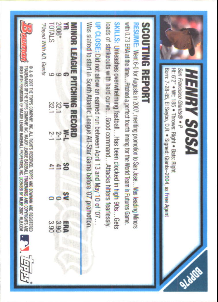 2007 Bowman Draft Baseball Part 2 Main Set (Paper) Parallel Cards - Picture 139 of 273